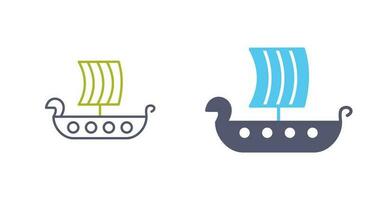 Viking Ship Vector Icon