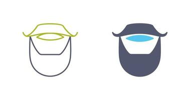 Beard and Moustache Vector Icon