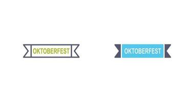 icono de vector de banner de oktoberfest