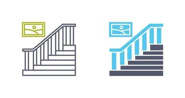 icono de vector de escalera