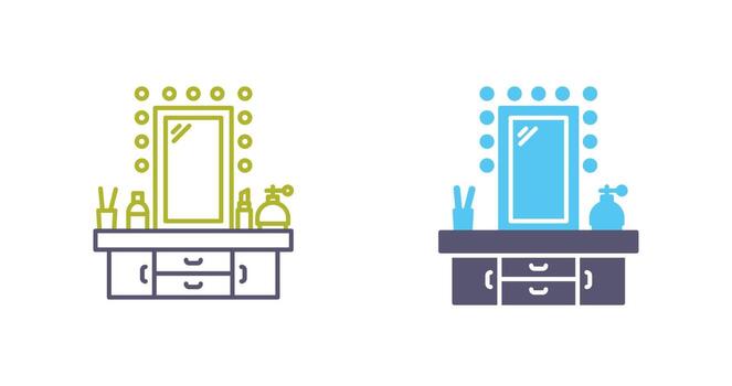 Dressing Table Vector Icon