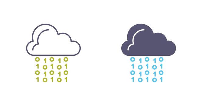Cloud Coding Vector Icon
