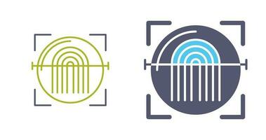 Fingerprint Scanner Vector Icon