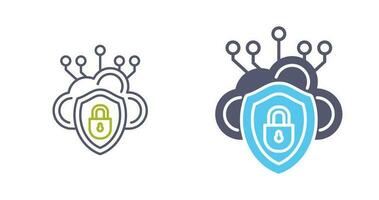 Cloud Security Vector Icon