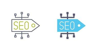 icono de vector de etiqueta seo