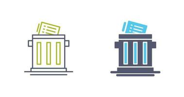 Trash List Vector Icon