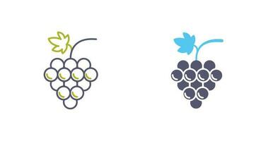 icono de vector de uvas