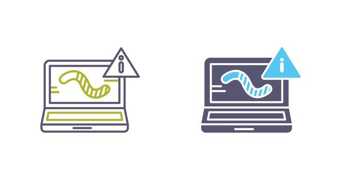 icono de vector de gusano