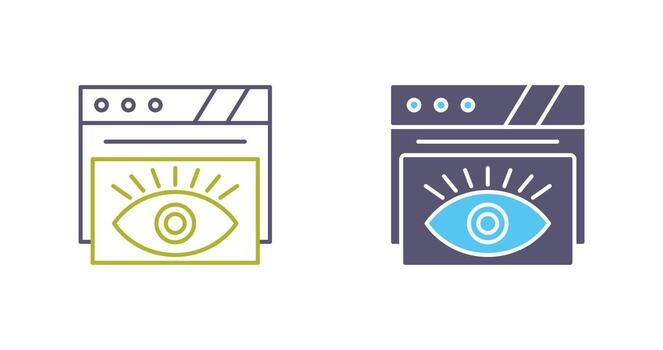 icono de vector de ojo