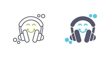 icono de vector de auriculares