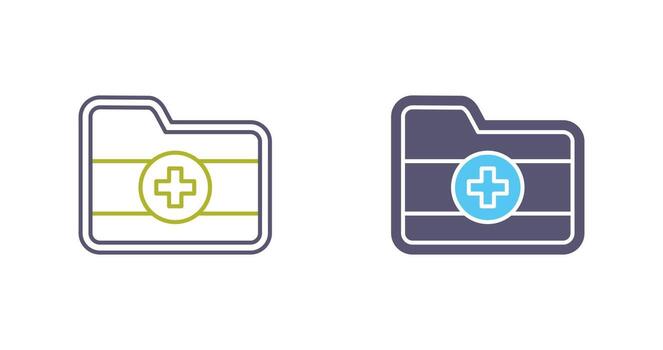 icono de vector de carpeta