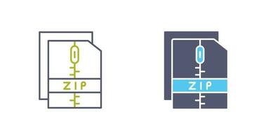 icono de vector de archivo zip