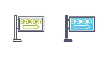 icono de vector de señal de emergencia