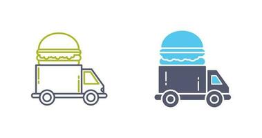 Fast Food Truck Vector Icon