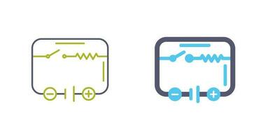 icono de vector de circuito eléctrico