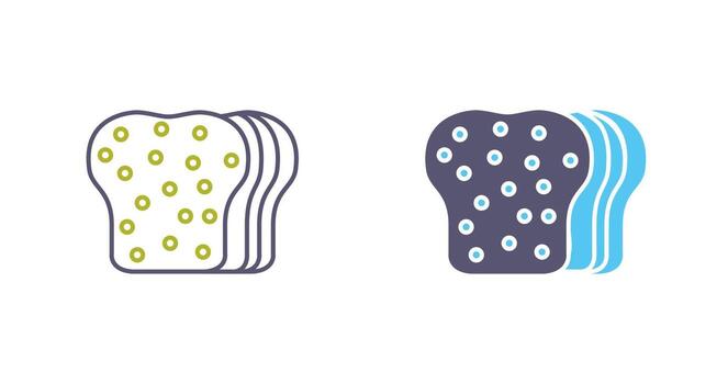 icono de vector de pan