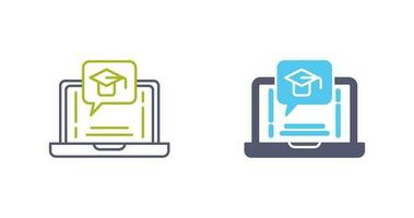 E Learning Vector Icon