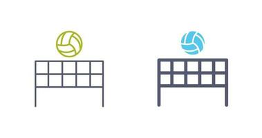 icono de vector de voleibol de playa