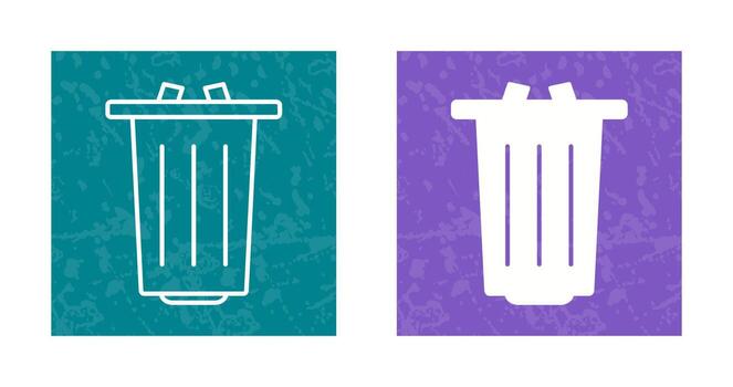 icono de vector de basura