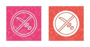 No Weapons Vector Icon