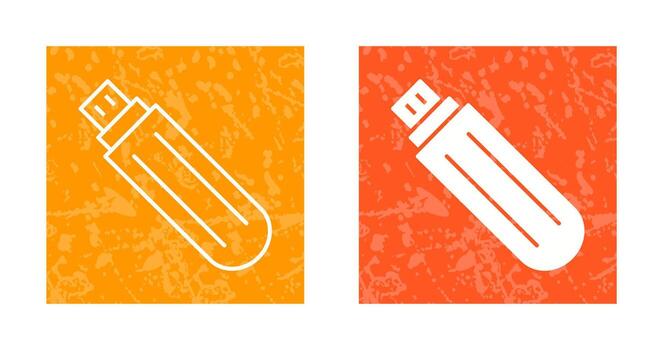Unique USB Drive Vector Icon