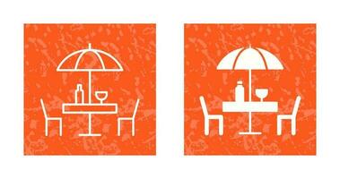 Unique Cafe Table Vector Icon