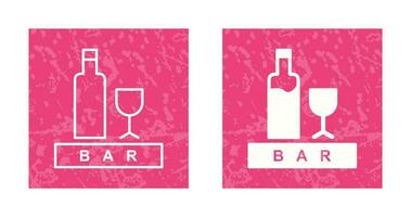 Unique Bar Sign Vector Icon