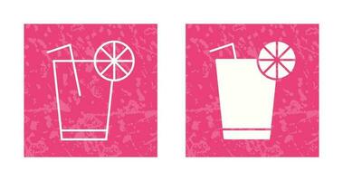 Unique Lemon Juice Vector Icon