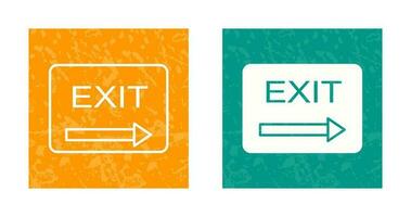 Unique Exit Vector Icon