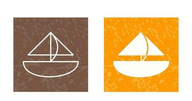 Small Yacht Vector Icon