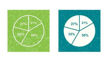 icono de vector de gráfico circular