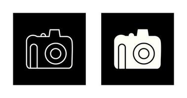 icono de vector de cámara dslr único