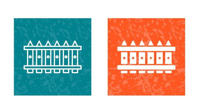 icono de vector de valla