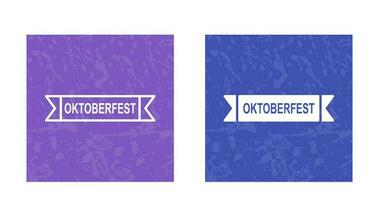 Oktoberfest Banner Vector Icon