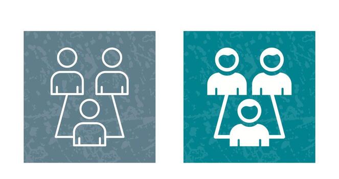 icono de vector de usuarios conectados