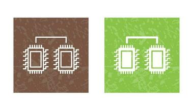 Processors Connected Vector Icon