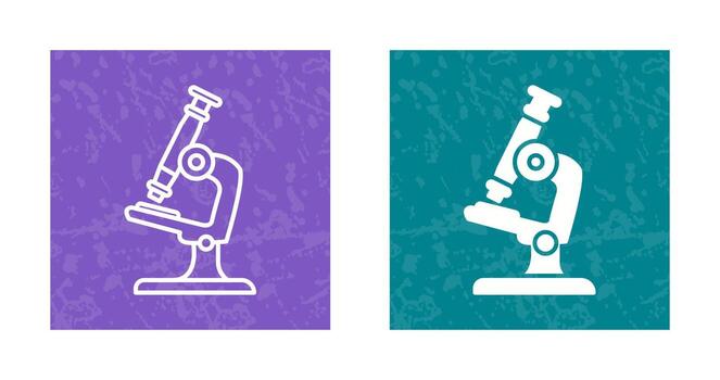icono de vector de microscopio