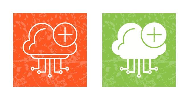 icono de vector de computación en la nube