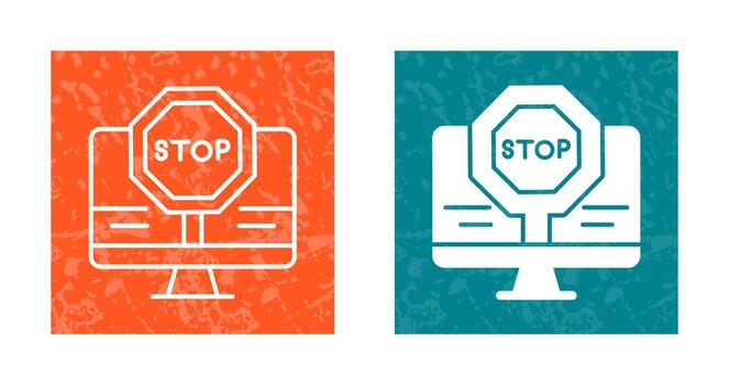 Stop Vector Icon