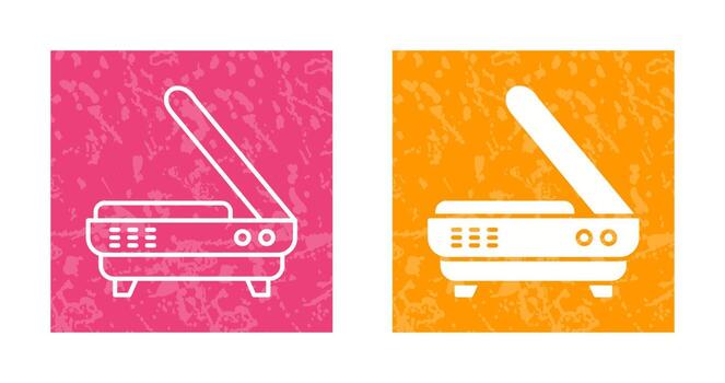 icono de vector de escáner