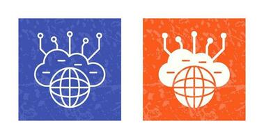 Computing Cloud Vector Icon