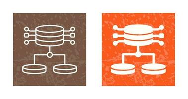 icono de vector de datos estructurados