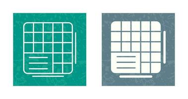 Table Data Vector Icon