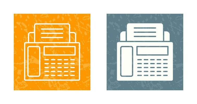 Fax Machine Vector Icon