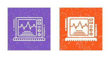 icono de vector de monitor de electrocardiograma