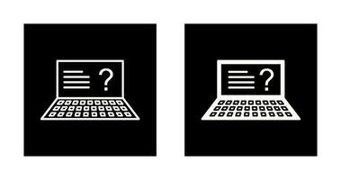Unique Online Exam Vector Icon