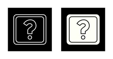 Unique Question Mark Vector Icon