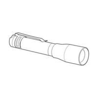 Flashlight Line Art, Unique Image Collection for Coloring Books vector