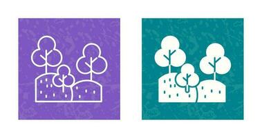 icono de vector de bosque