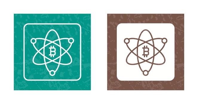 Bitcoin Science Vector Icon